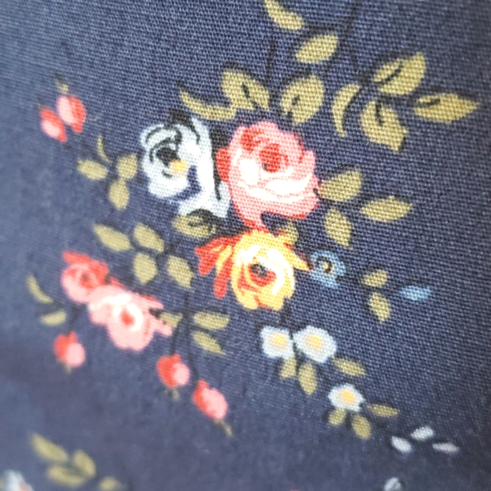 Vintage 90s Ralph Lauren Tartan Label Floral Halter Dress Navy Cotton • Size 8 - Picture 14 of 16